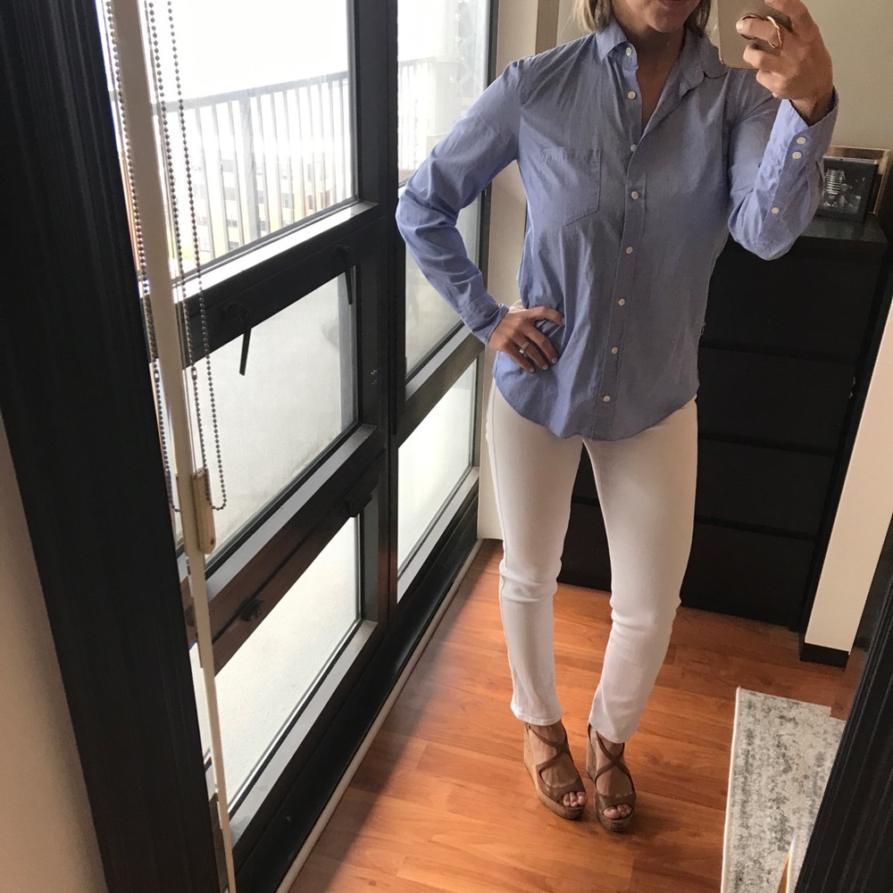 Jcrew boyfriend button up shirt
